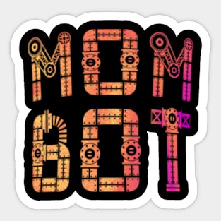 Mom bot retro Sticker